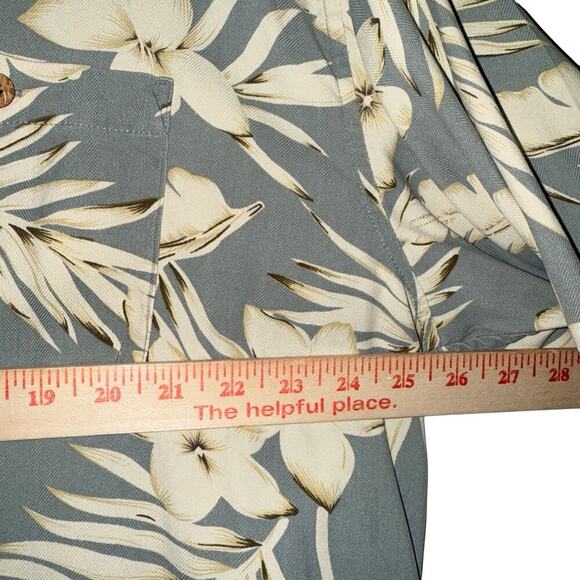 Paradise Coves Sz XXL Tropical Print Button Down Shirt Coastal Vacation Cruise - Picture 6 of 7
